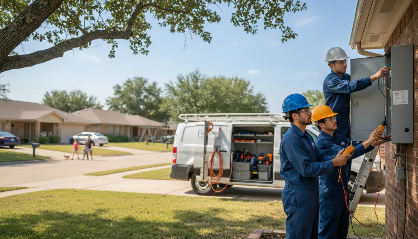 Certified electrician providing emergency electrical services in Parthenon, AR